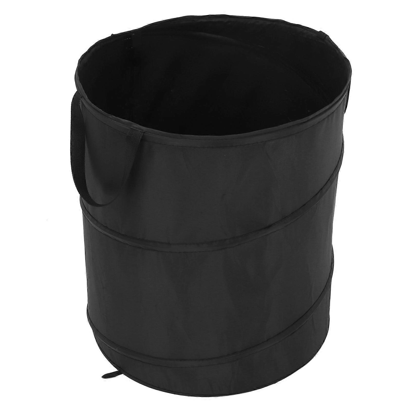 Camping Garbage Can Collapsible Automotive Trash Cans Rectangular Iron Nylon Material For Gardening 1Pcs