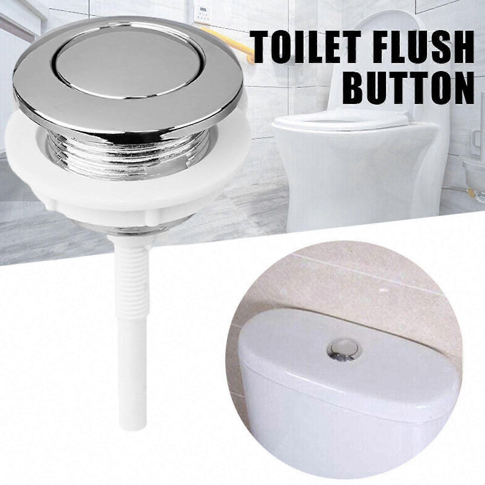 Single Flush Toilet Push Button for Bathroom Water Tank Replacement x 1