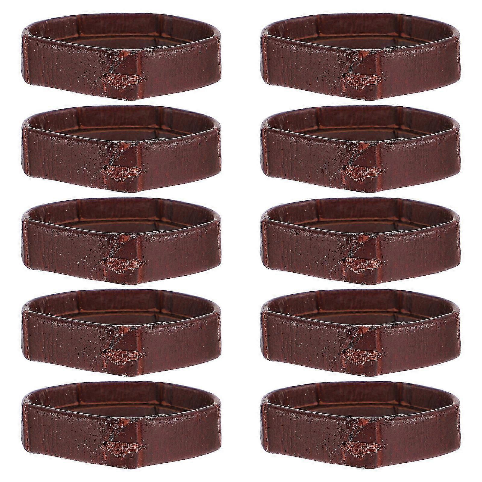 10Pcs Leather Watch Strap Loop Replacement Watchband Loop Watch Band Supple Loop