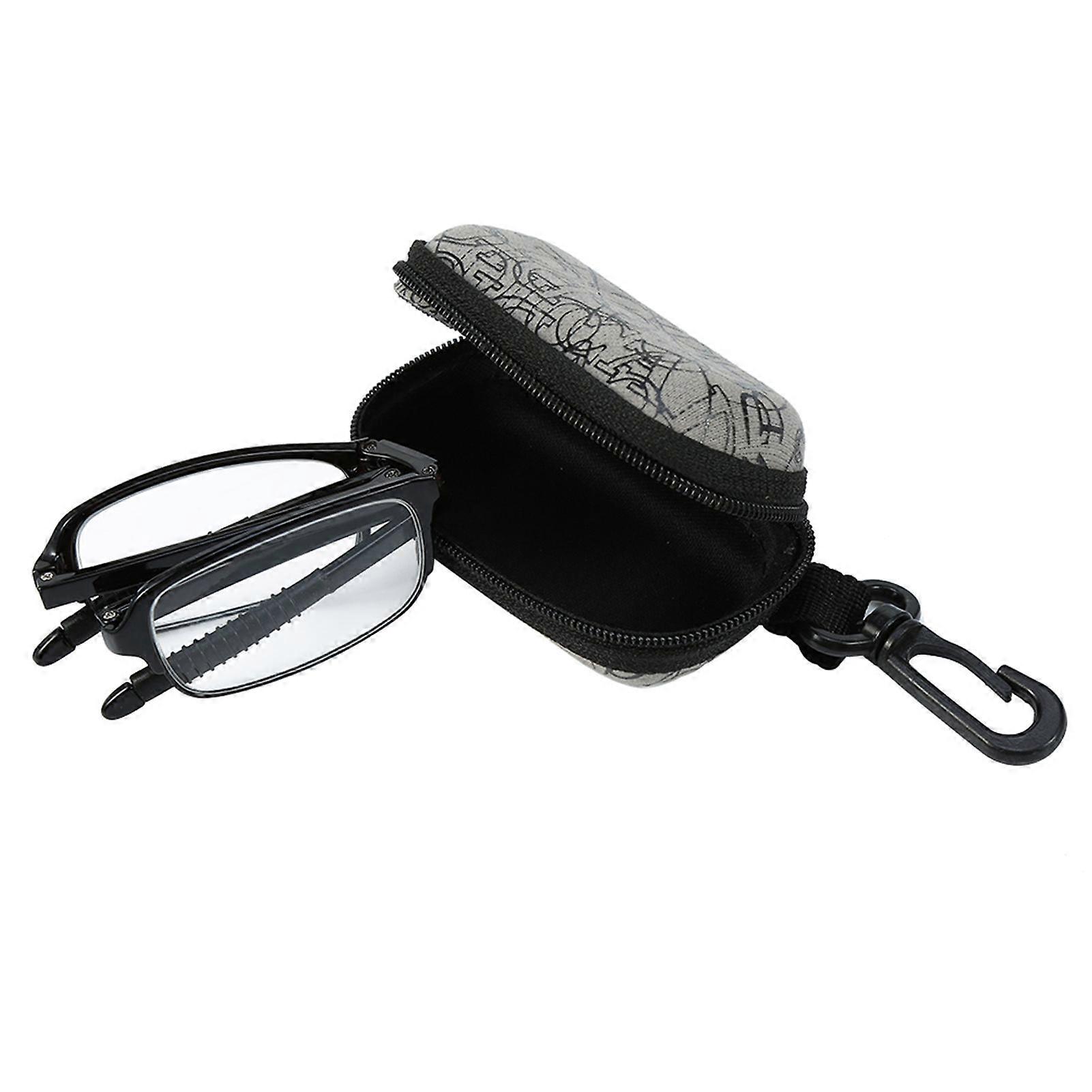 Portable Lightweight Folding Presbyopic Glass Fatigue Relieve Reading Glasses (Black 1.5)