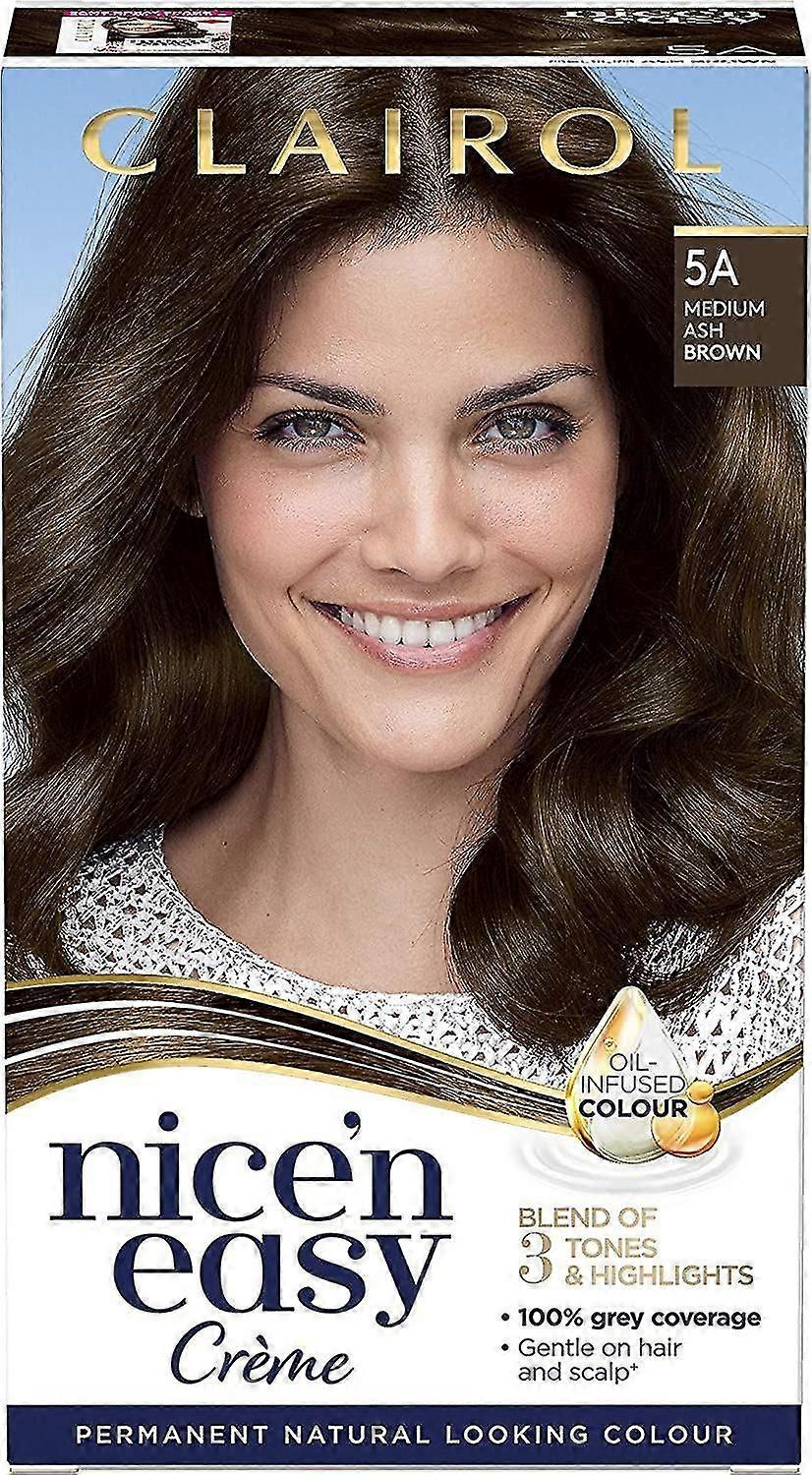 Nice n Easy Permanente Haarverf Medium Asbruin 5A