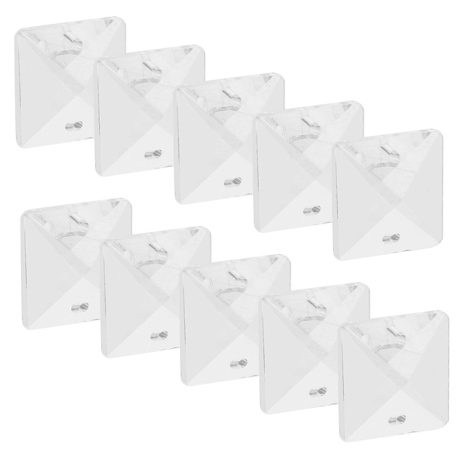 Water Crystal Chandelier Pendant for Hanging 10Pcs Transparent Acrylic Prisms