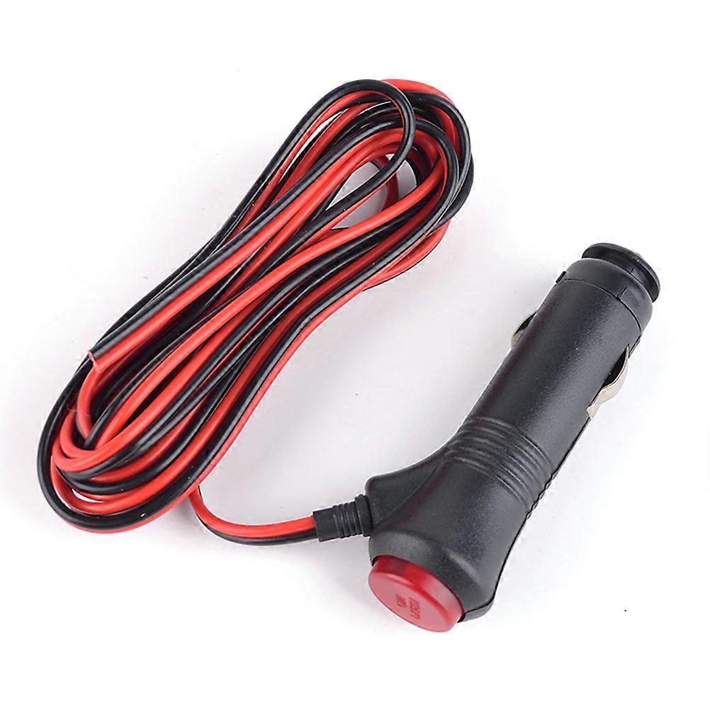 12V 24V Lighter Power Extension Cable with Switch and Indicator Lamp