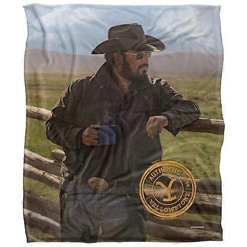 Yellowstone Silky Coffee Rip Wheeler Supersoft Blanket