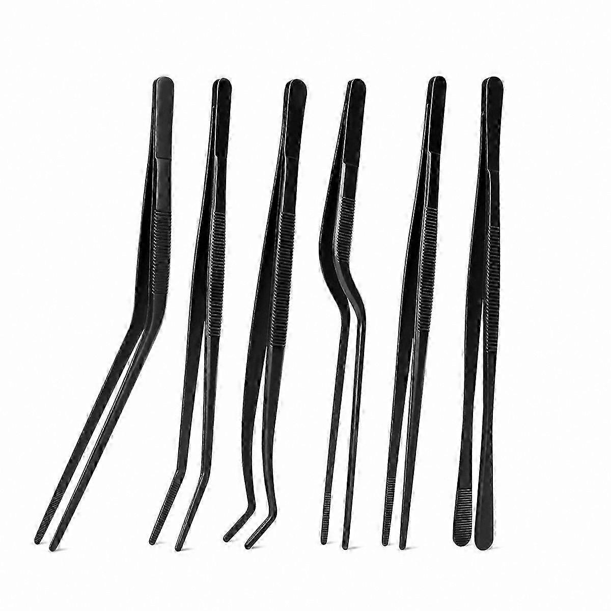 6-Piece Kitchen Tweezer Set for Cooking and Serving