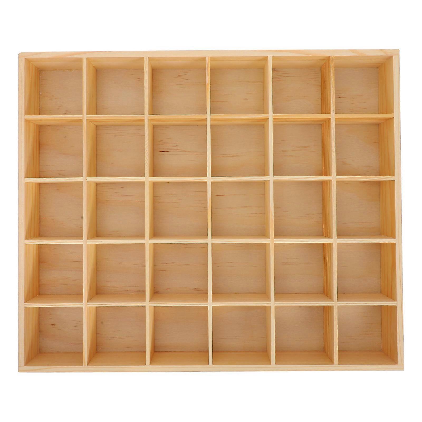 Wood Jewelry Tray Organizer for Storage Use 3Pcs with Thirty Compartments