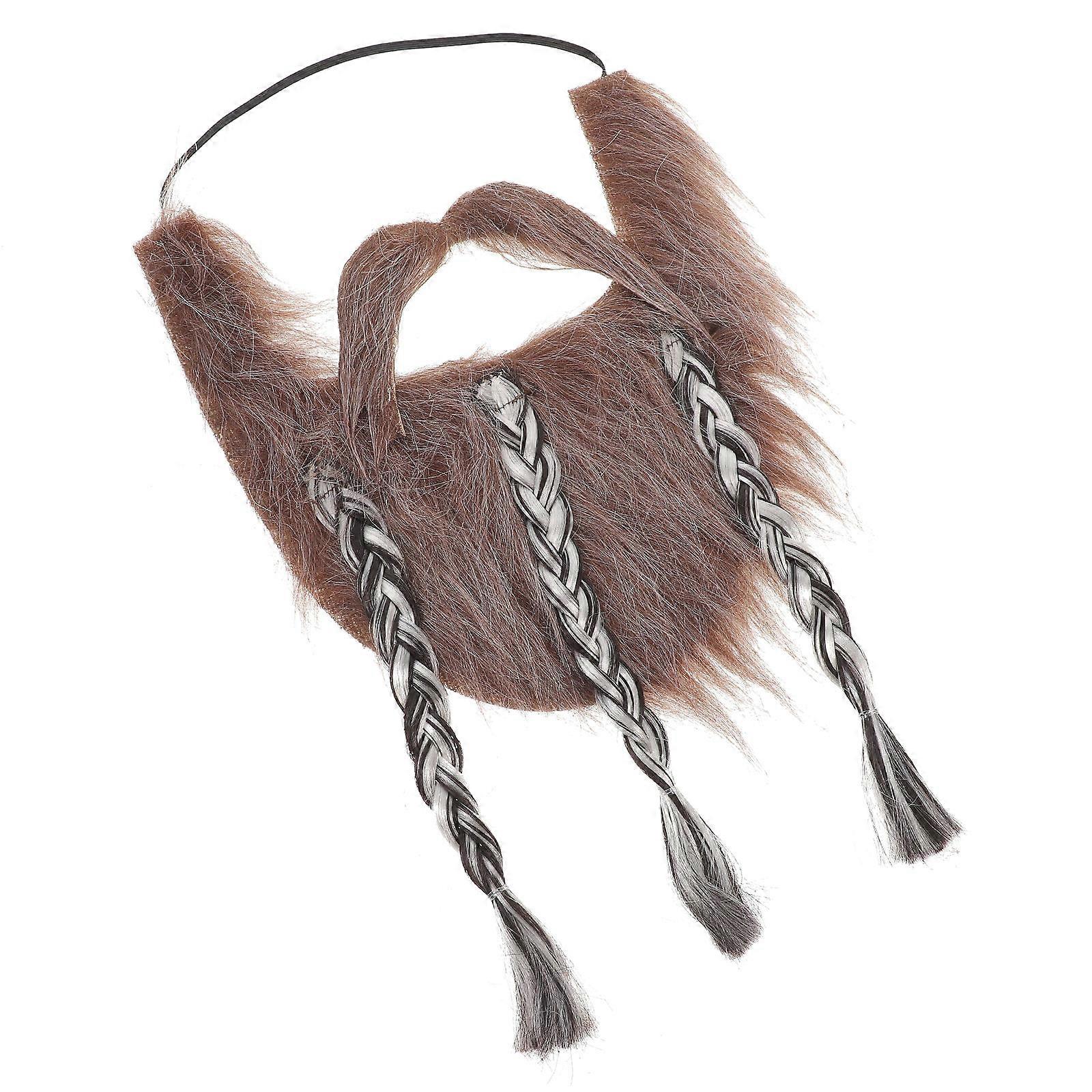 Cosplay Design Fake Beard Decoration Perfect For Halloween Party And Themed Events With Beard Shape 2 Sets