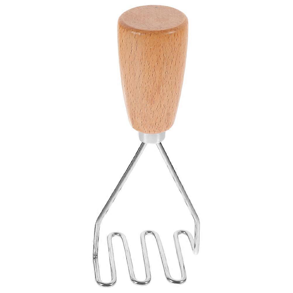 Food Masher Tool For Home Users With Wooden Handle For Mashing Baby Foods 14X6X4.8CM 2Pcs