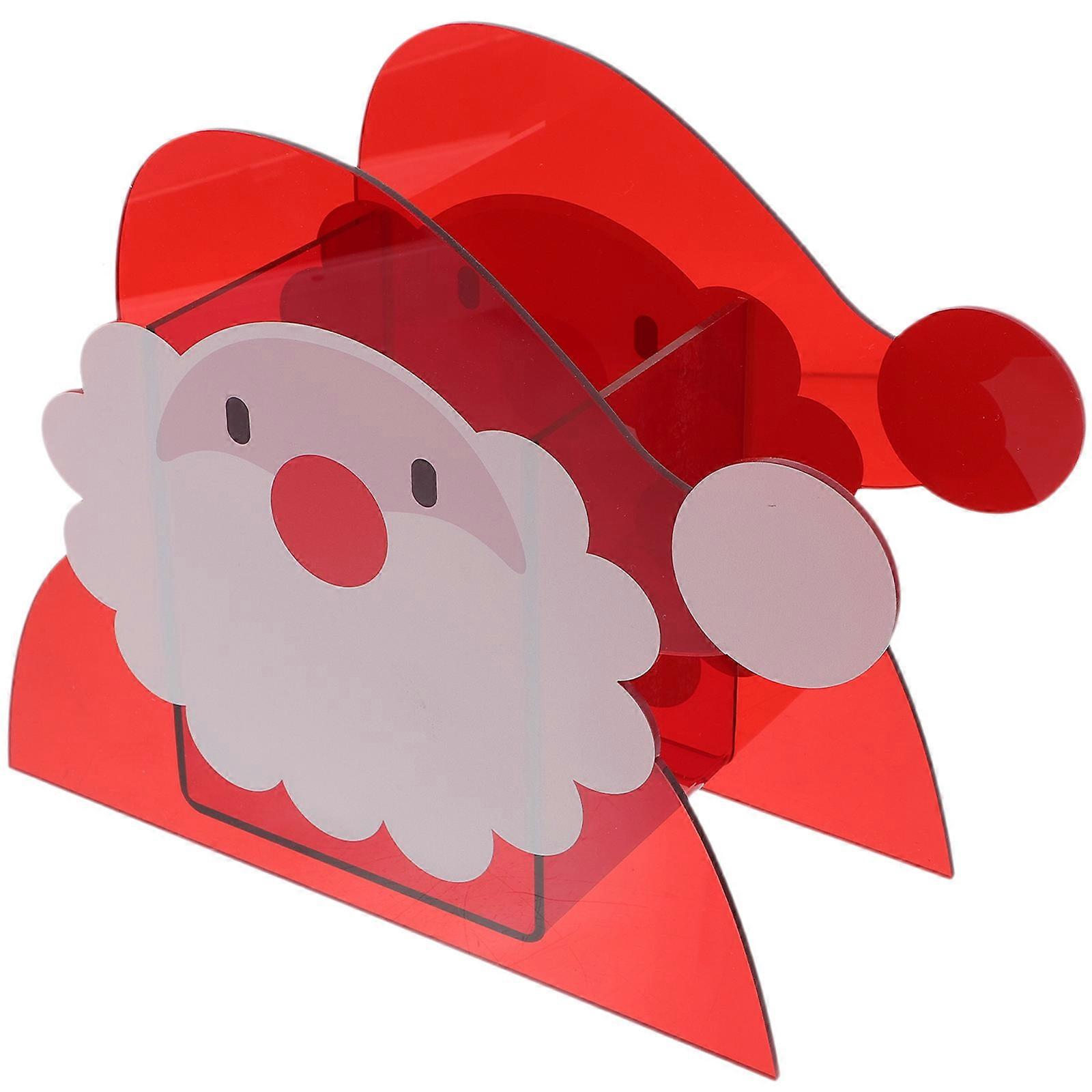 Christmas Flower Pot Decorative Container For Home Hotel Cafe In Red Rectangular Shape For Flower Arrangement 2Pcs