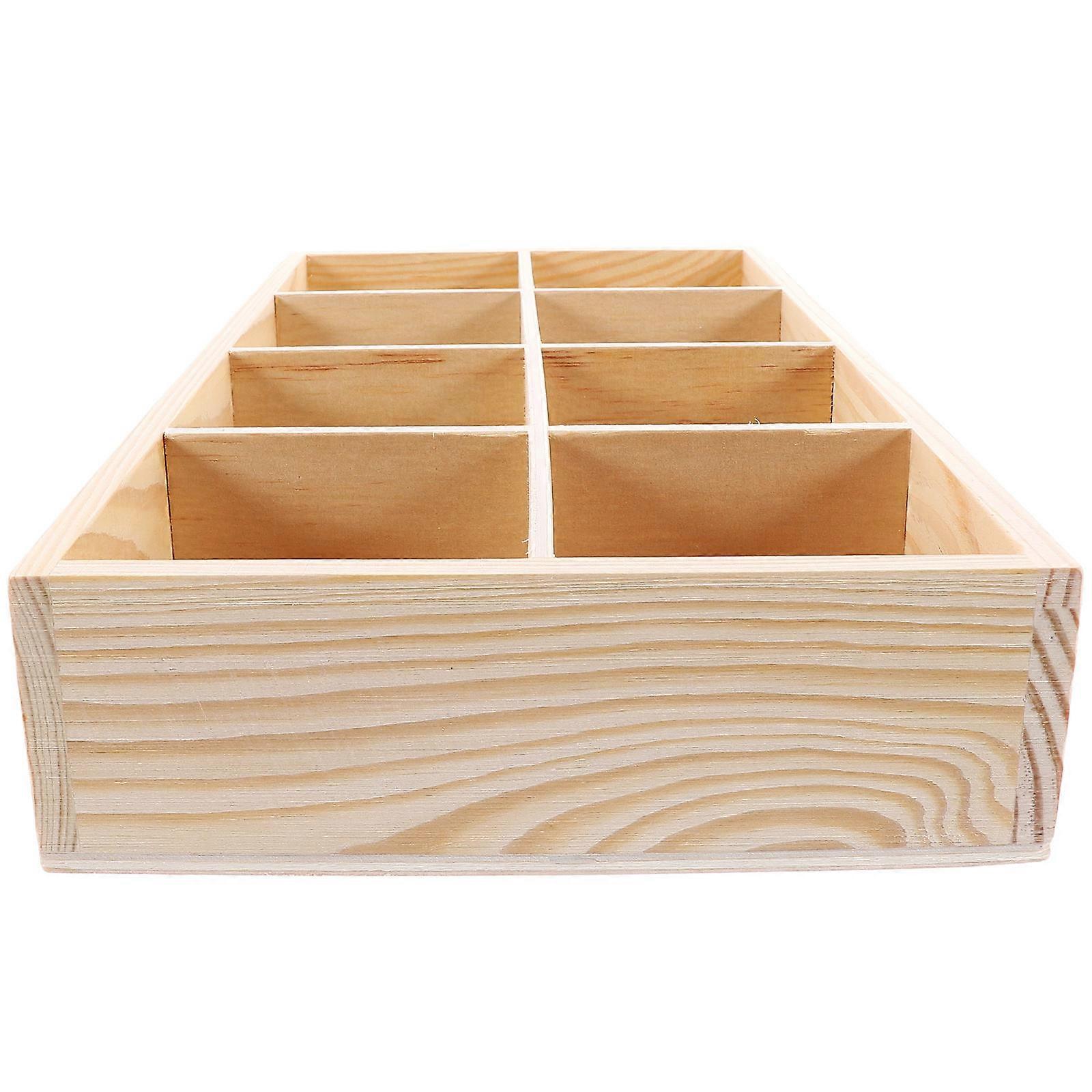 Wooden Succulent Planter Tray Planter Box for Storage 5Pcs Wood Material