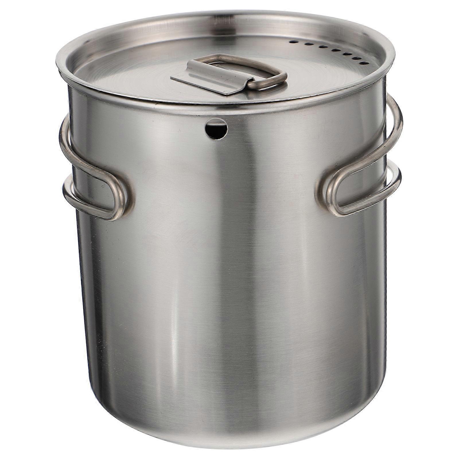 Camping Mug Stainless Steel Cup for Beverage Use 3Pcs Foldable Handle