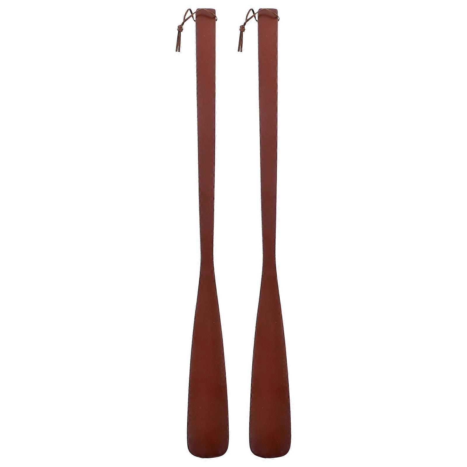 Home Shoehorns Wooden Long Handle Shoehorns for Practical Use 6Pcs