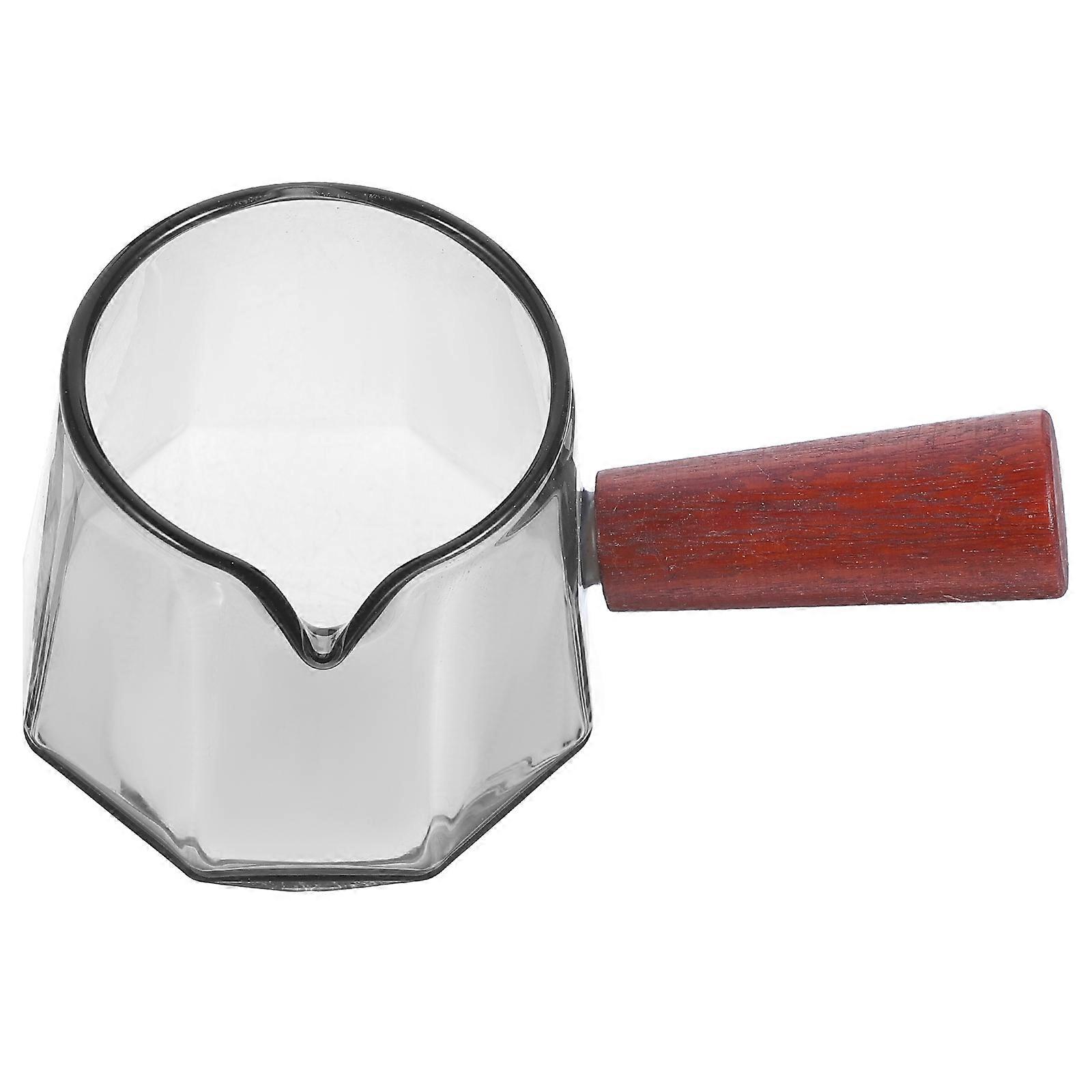 Glass Pitcher Milk Frother Pitcher for Cream and Milk 5Pcs