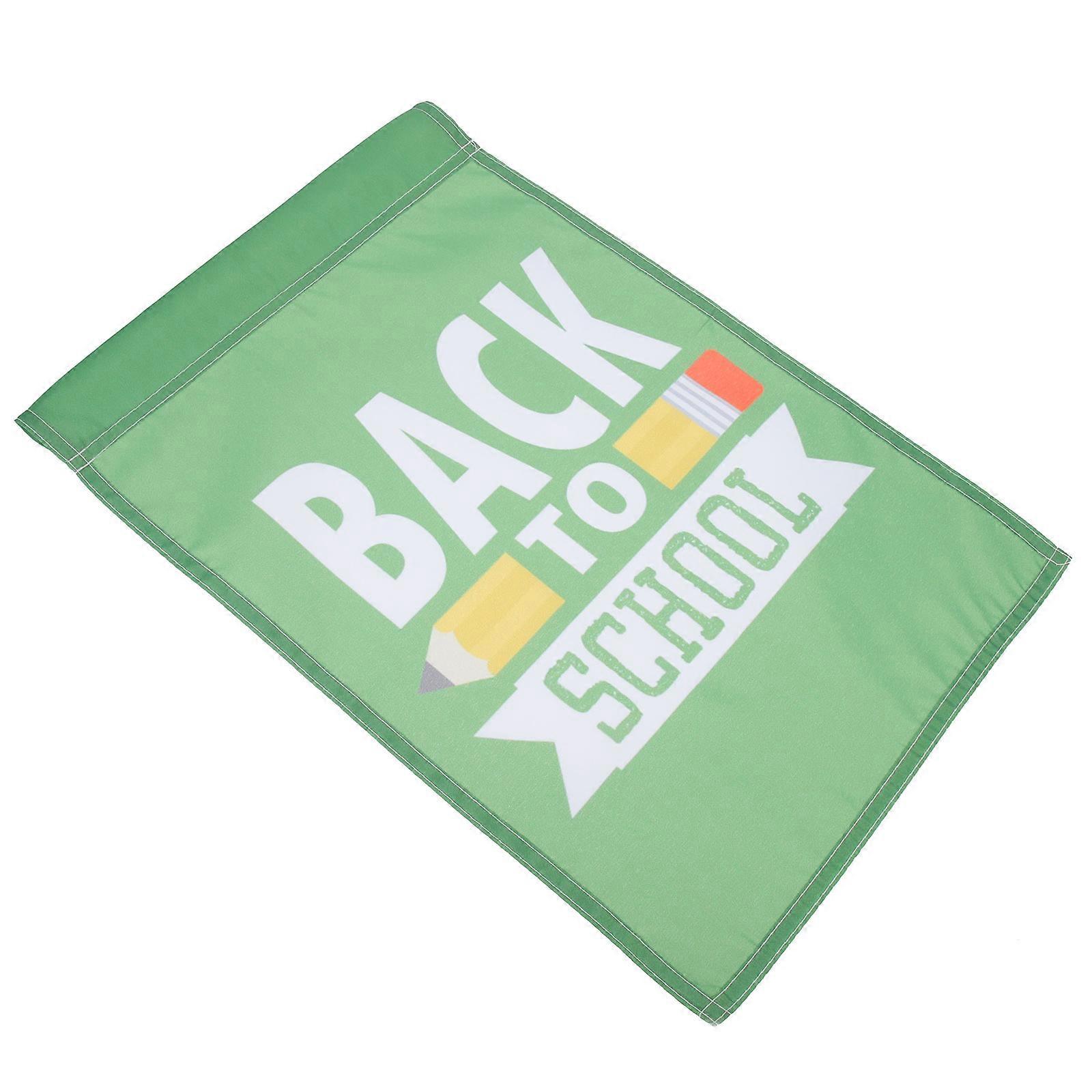 Back to School Garden Flags Campus Decorative Flag for 8Pcs