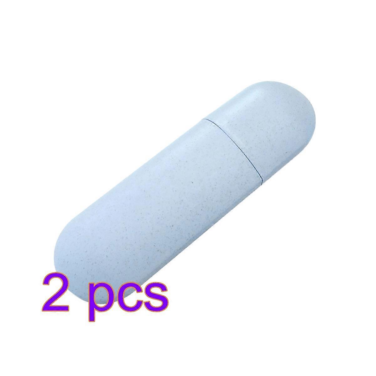 Portable Toothbrush and Toothpaste Holder Case for Travel 2Pcs Set