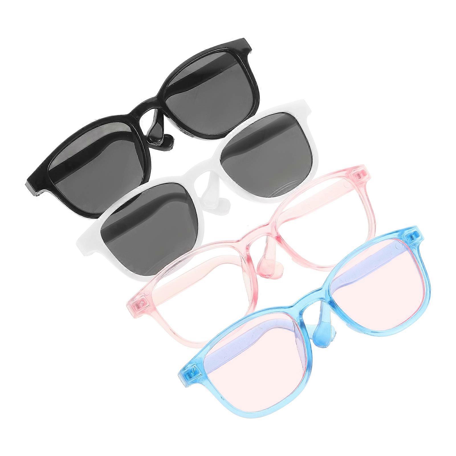 Plastic Cat Dog Glasses for Pet Decor with 12Pcs Assorted Sunglasses Set