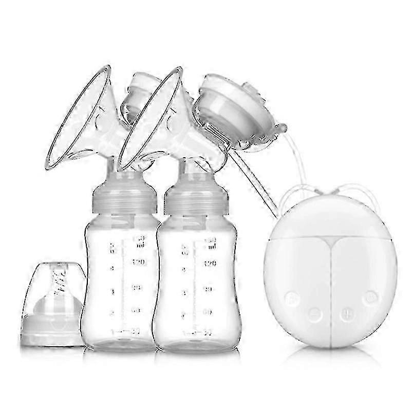Double Bilateral Electric Breast Pump Milker Suction Large Automatic Massage Postpartum Milk Maker 26s