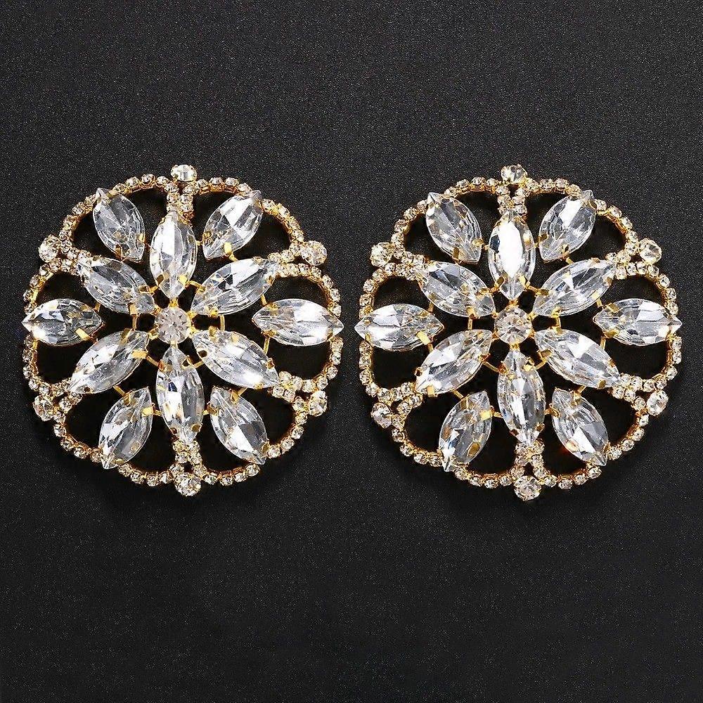 Fashion flower-shaped rhinestone chest stickers, trendy diamond card sexy bikini