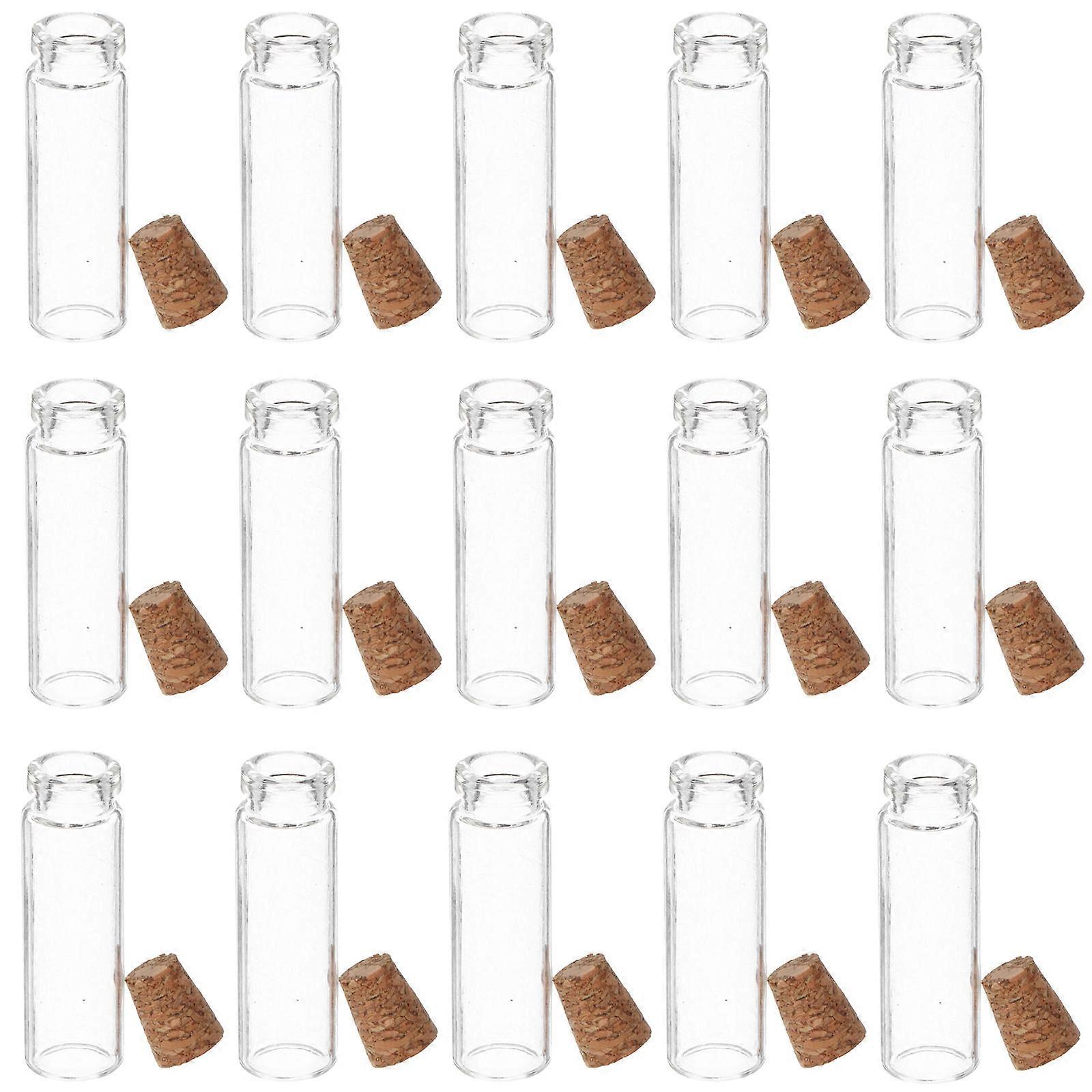 Mini Glass Bottles for Storage Use 96Pcs with Cork Stoppers