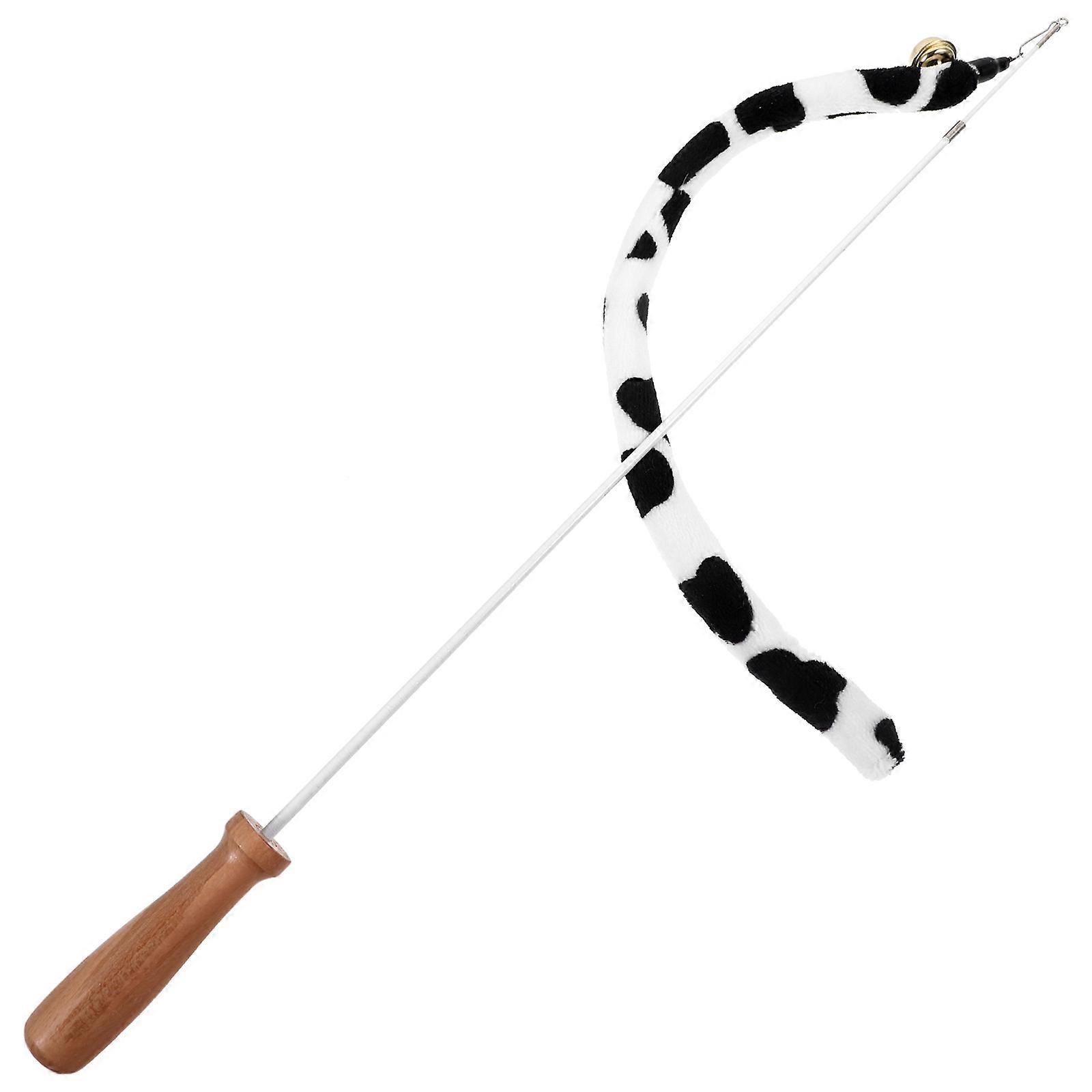 Retractable Cat Teaser Pole For Indoor Outdoor Use 19.45X1.18X1.18In Interactive Play 2Pcs