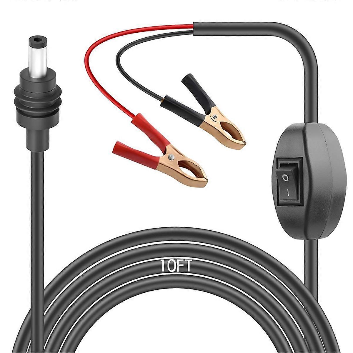 12V Adapter Direct to Battery 12V-48V Alligator Clips