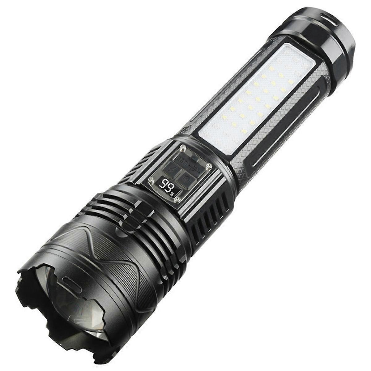 1000LM LED flashlight 15000mah battery 30W spotlight