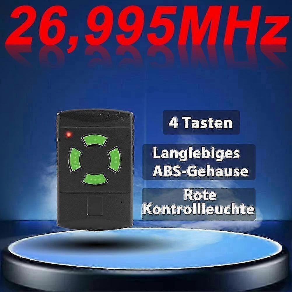 Télécommande de porte de garage Hormann 26.995 MHz Code fixe pour HSM4 HS4 HSE4 - Copieable