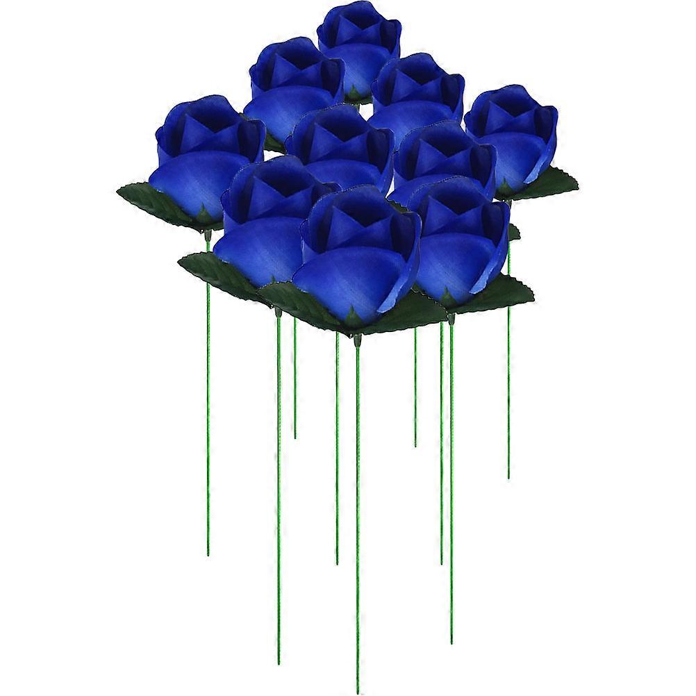 Blue Torch Rose Props for Conjuring Stage Performance 10Pcs