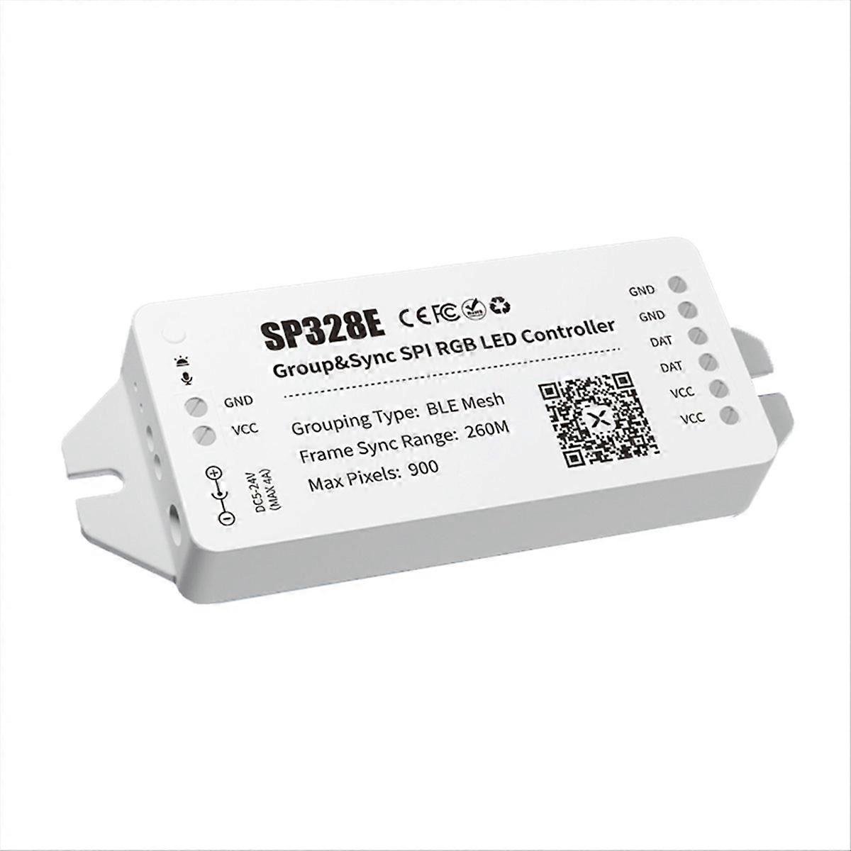 Contrôleur LED SPI SP328E avec application Bluetooth Mesh, contrôle de synchronisation sans fil pour l'adresse