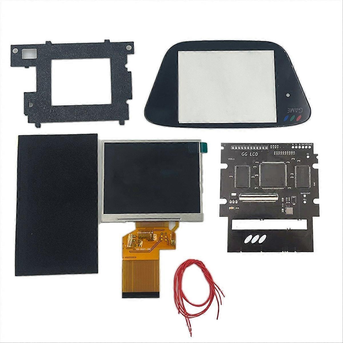 LCD Screen for Game Gear HighLit Full Display VGA Out Mod Highlight Adjustable Brightness LCD Kits for