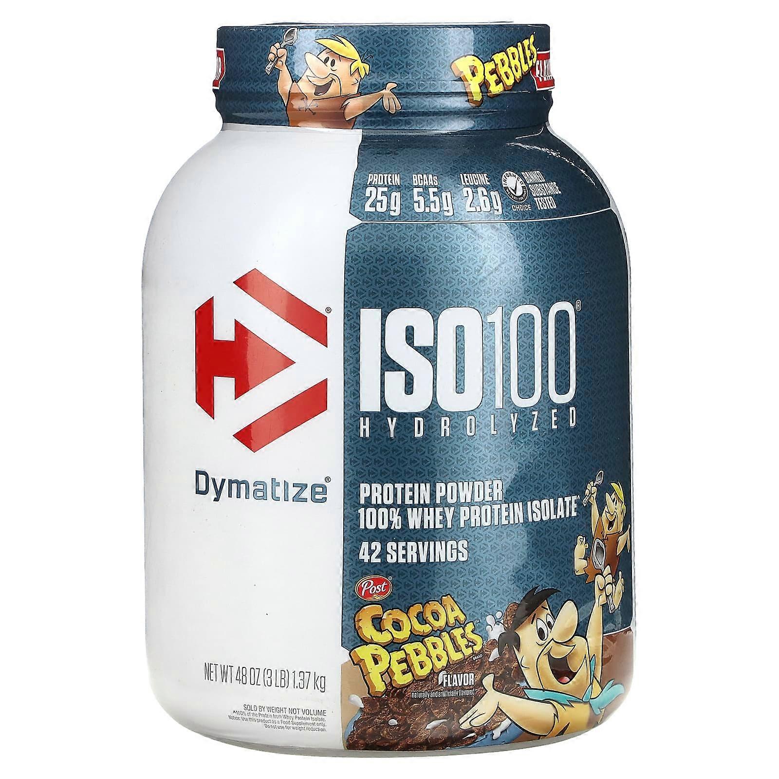 ISO100 Hydrolyzed, 100% Whey Protein Isolate, Cocoa Pebbles, 3 lbs (1.37 kg)