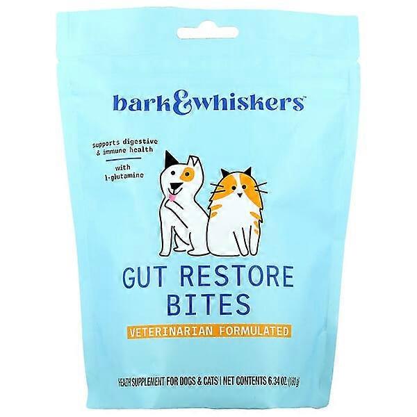 Dr. Mercola, Bark & WhiskersÃÂ¢ÃÂÃÂ¢, Gut Restore Bites, For Dogs & Cats, 6.34 oz (180 g)