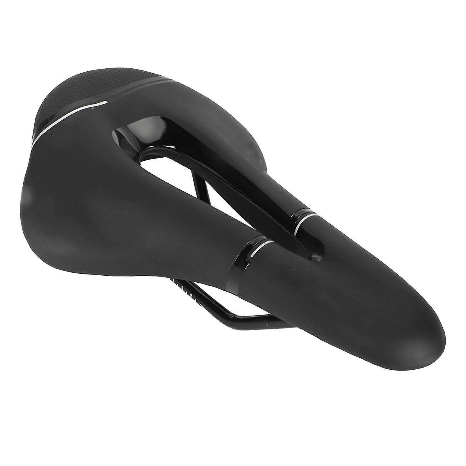 Comfortable Black Bicycle Saddle Adjustable Height Shock Absorbing