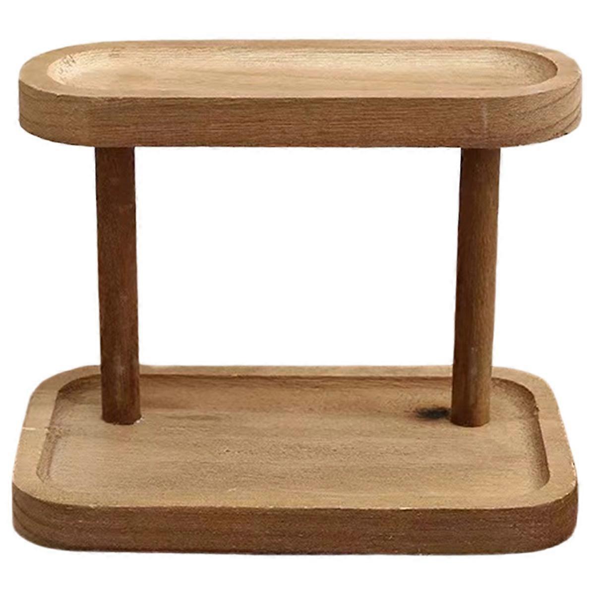 wooden storage rack desktop storage rack