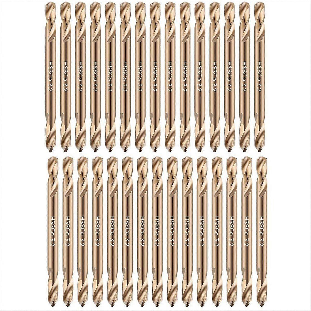 30Pcs 1/8In Cobalt Drill Bits Double End Drill Bits