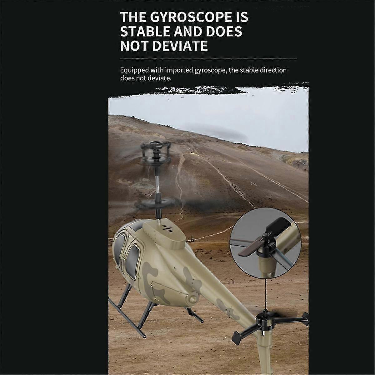 3.5CH RC Helicopter 6- Gyro Stabilized Altitude Hold Remote Control Aircraft Hobby Toys for Beginner