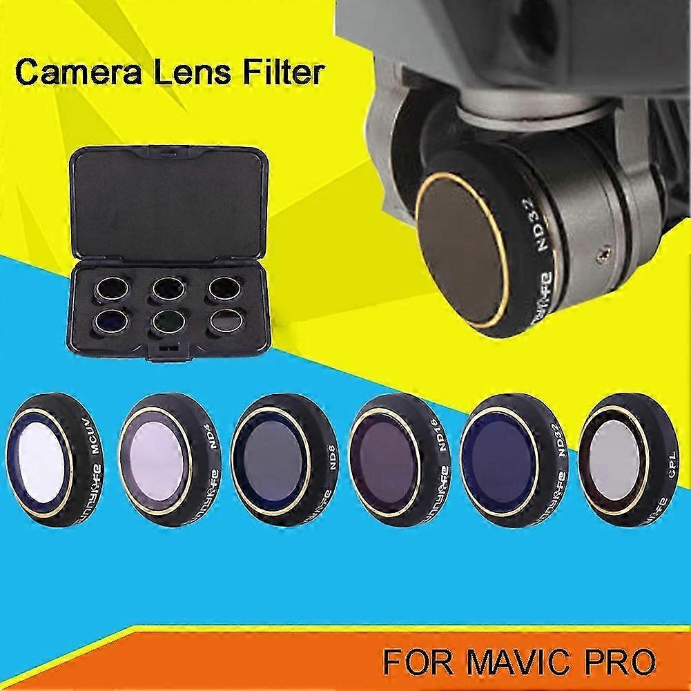 25-26 6PCS/Set Drone Camera Lens Filter MCUV Polarizer ND Filters For MAVIC PRO