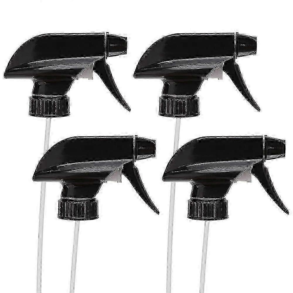 Spray Bottle Trigger Nozzle Replacement, 4pcs Plastic Sprayer Heads for Glass/Plastic Bottles