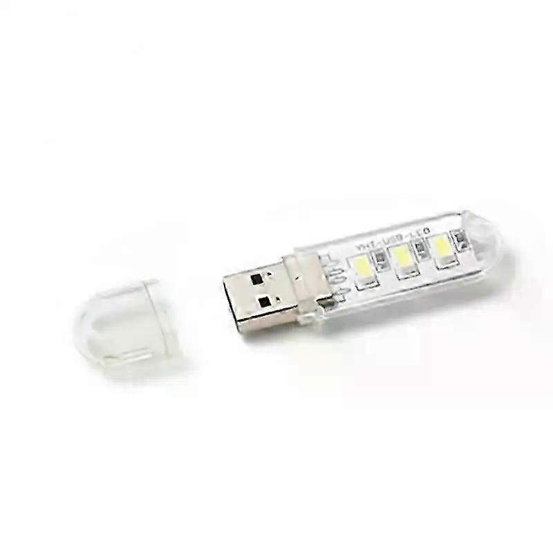 1/3PCS Mini Portable USB LED Book Light DC5V Ultra Bright Reading Book Desk Lamp 3leds 8leds Lights For Power Bank PC Laptop