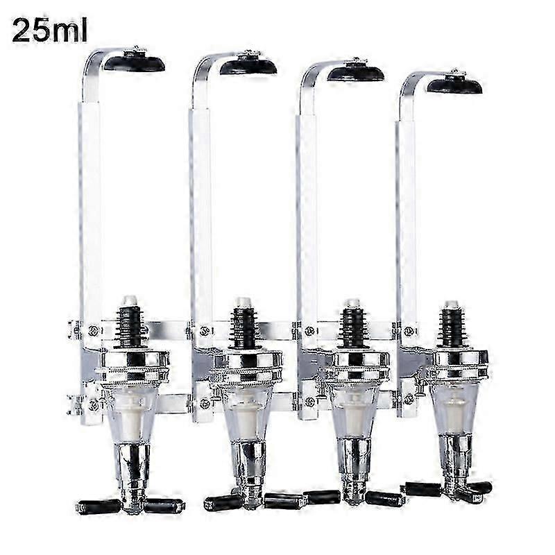 25/30/45ml Supporto a parete 4 bottiglie di birra Distributore di vino Home Bar Pourer Rack