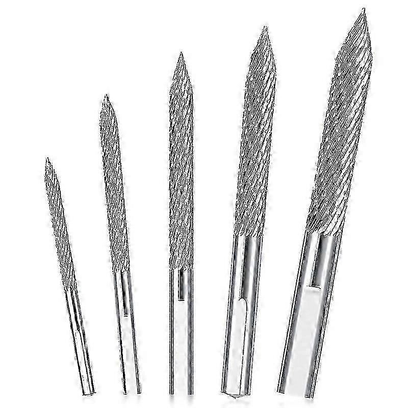 For 5 Pack Tire Bit Multi Sizes Tire Repair Carbide Burr Drill Bit Tire Patches Plug Cutters Wire Cu
