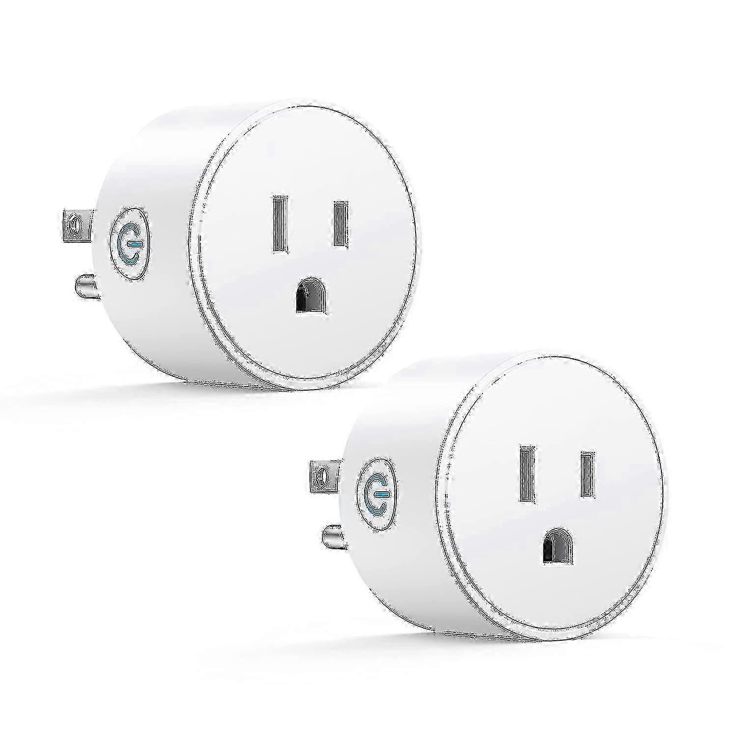 25-26 Smart Plug, Sp10 Alexa Plug 2 Packs, Smart Plugs That Work With Alexa And Google Home, Smart Life Wifi Plug With Remote&voice Control,