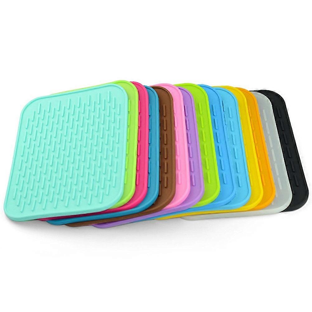 Coasters Dinning Table Pads Dining Table Pad Silicone Drain Mat Coaster Mat Non-slip