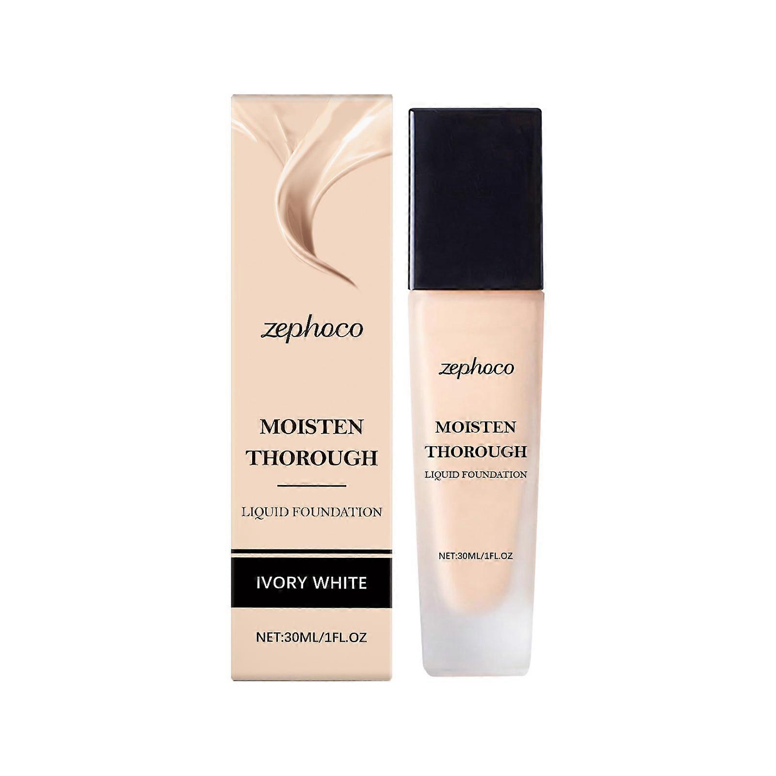 Zephoco Moisturizing Liquid Foundation Series Natural Lasting Non-Makeup Light Non-Sticky Matte Moisturizing Liquid Foundation