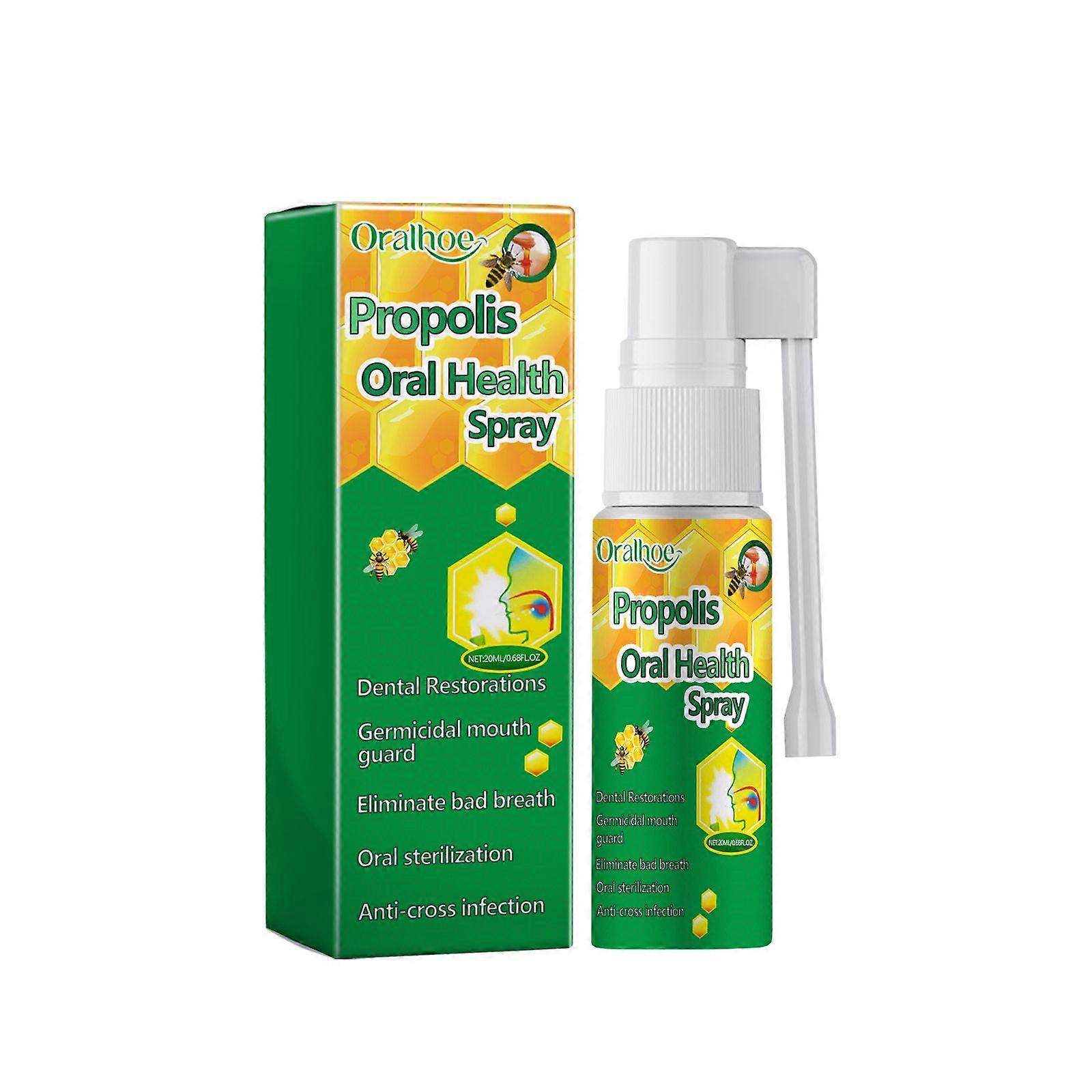 Propolis Oral Spray Contains Garlic Extract, Propolis Extract And Mint Extract