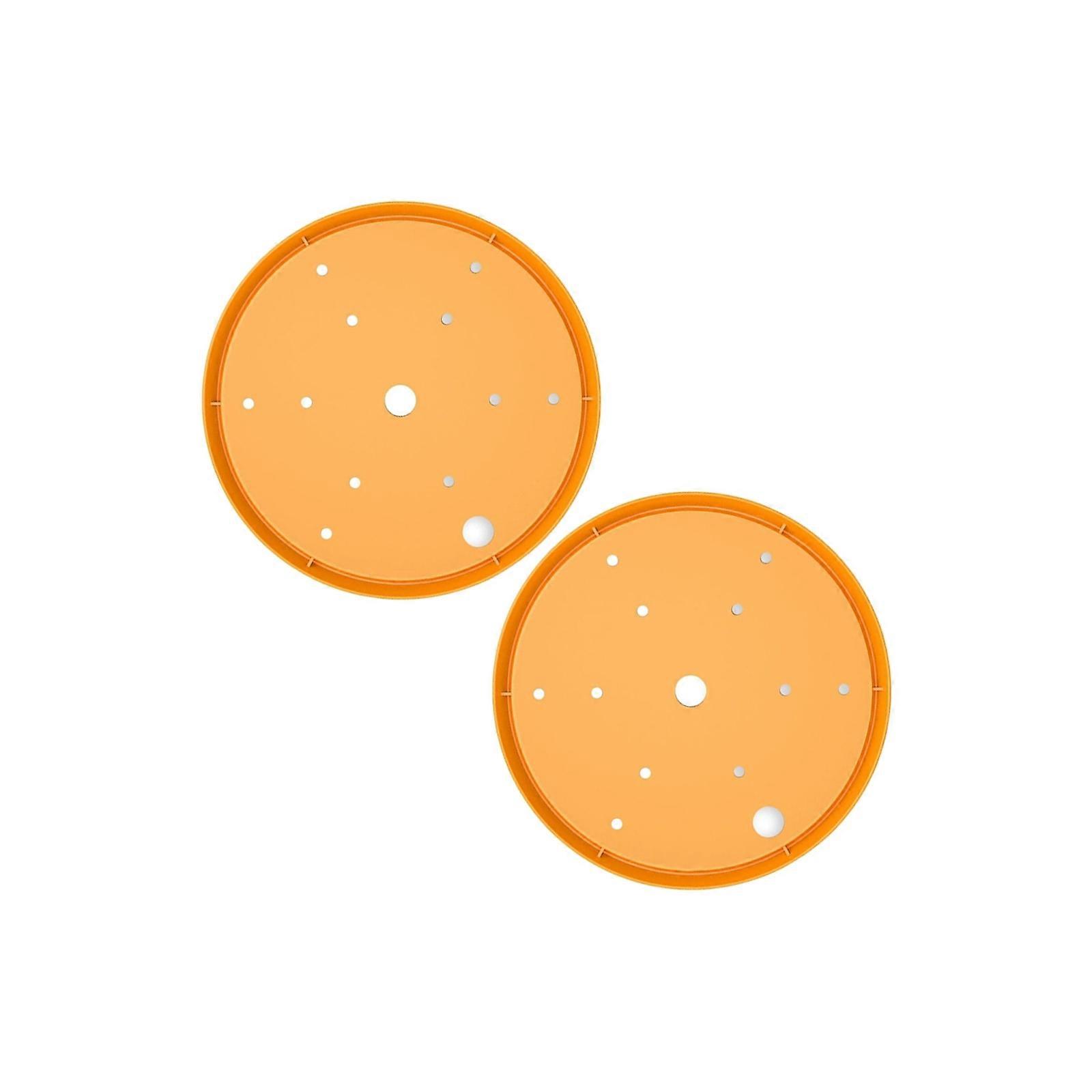 2Pcs Round Planter Insert Plant Pot Insert Hanging Flower Basket Liner with Drainage Hole Use Potting Soil Breathable  Yellow