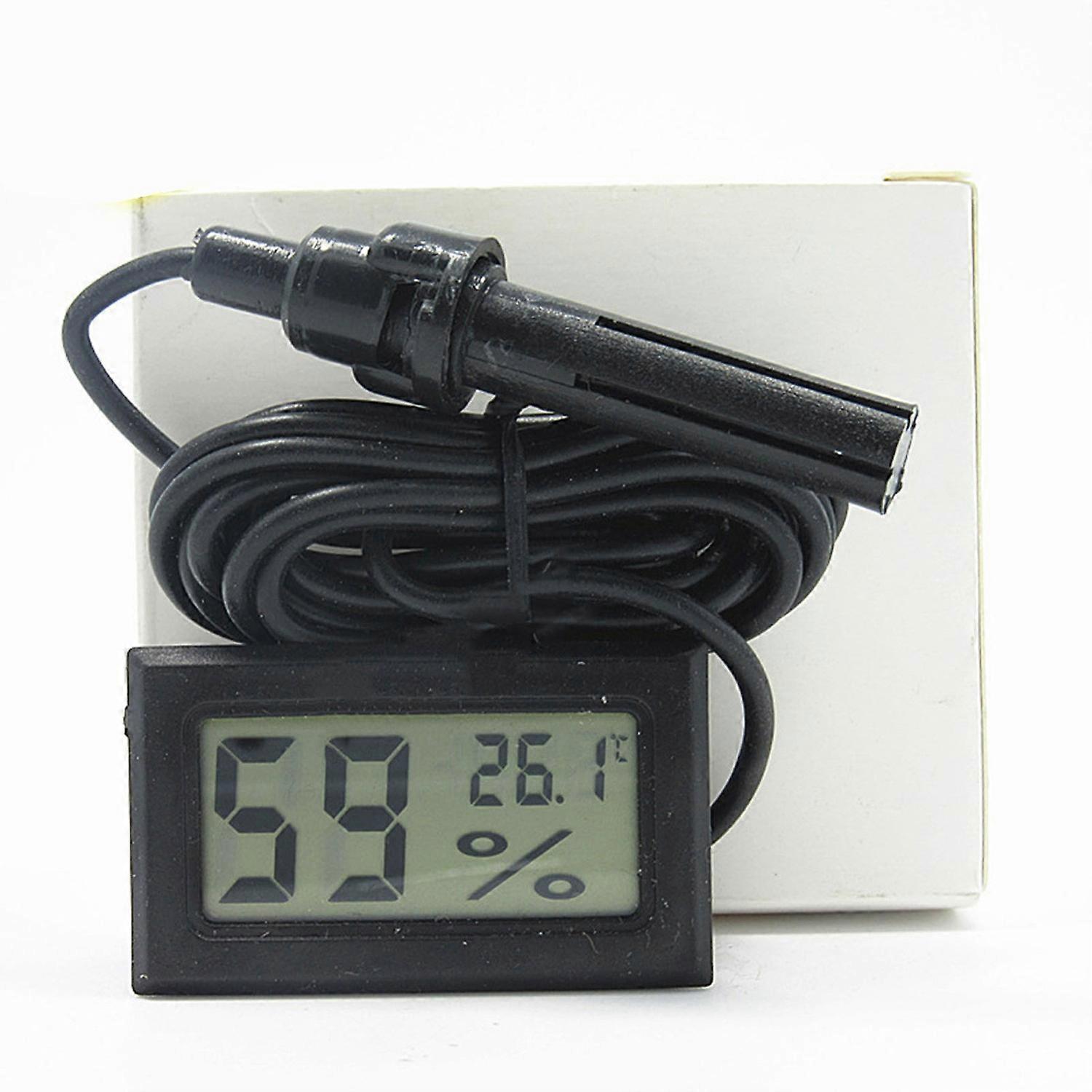 LCD Digital Hygrometer Thermometer Embedded Type Electronic Temperature and Humidity Meter with Prob