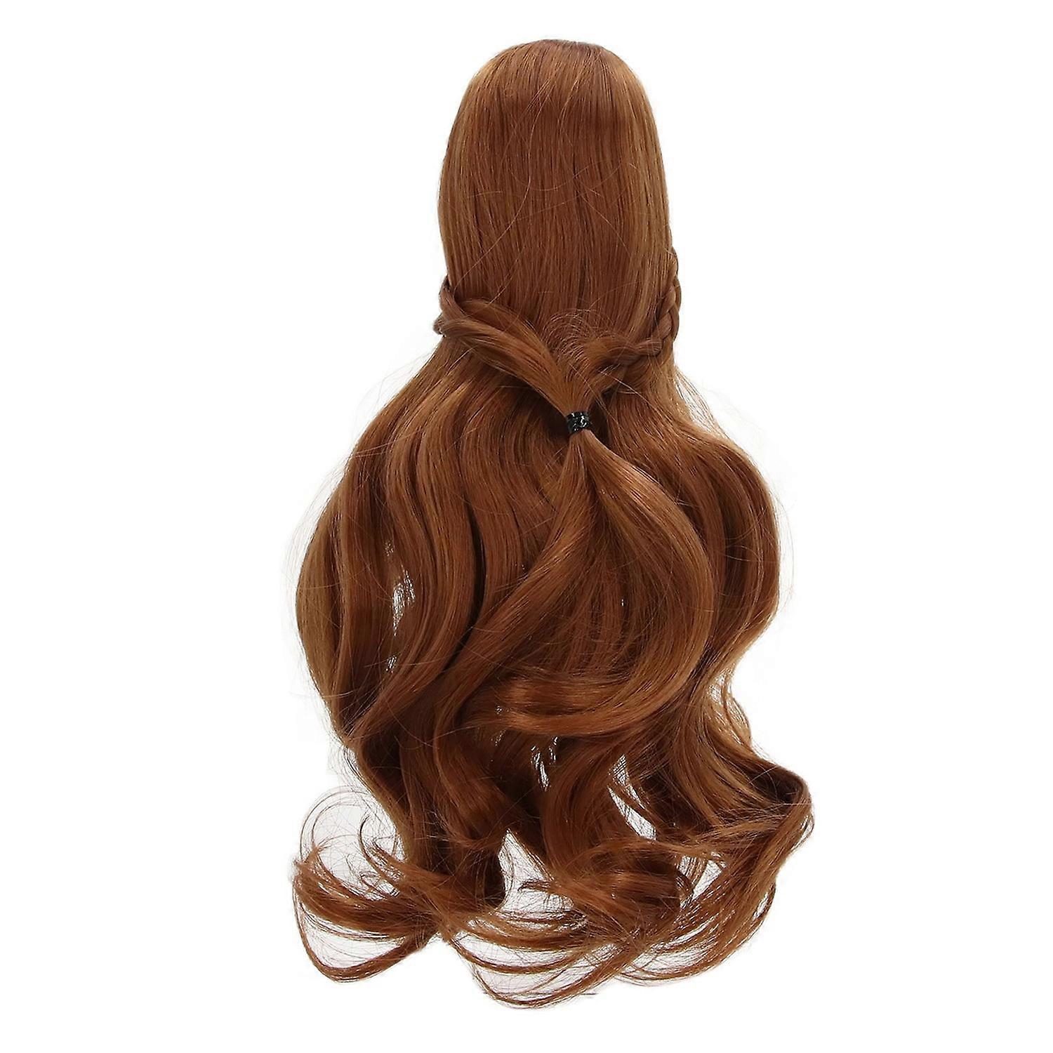 人形の髪のかつら巻き毛のきちんとした前髪DIYカッティングソフトドール用品1/3 8〜9in頭の周り