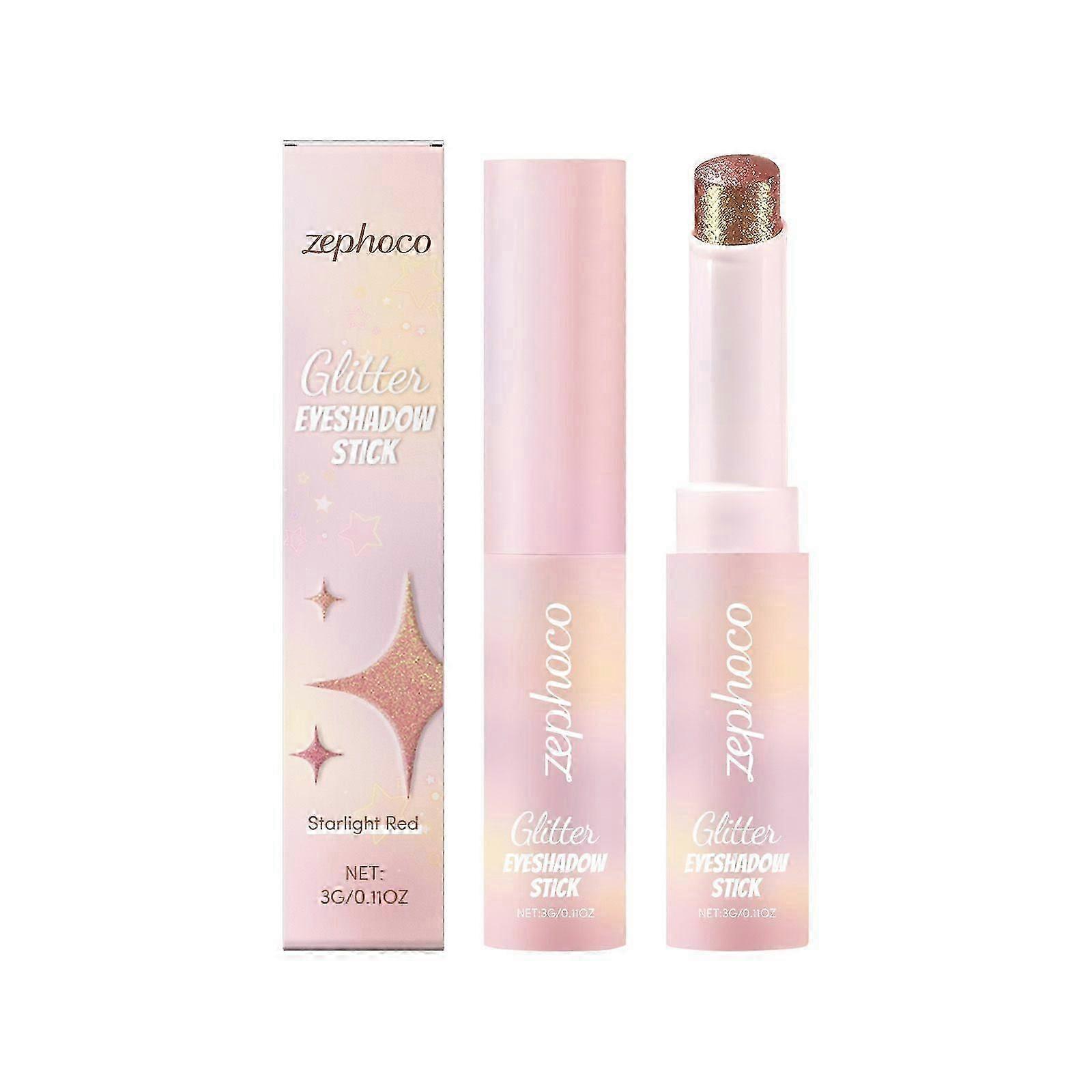 New model Zephoco Glitter Eye Shadow Stick Series Eye Shadow Multicolor Crystal Sequins Cream Waterproof And Durable Portable Eye Shadow Stick