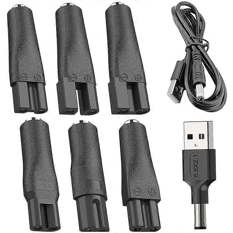 DC Female to Shaver Interface Charging Adapter 8pcs / Set